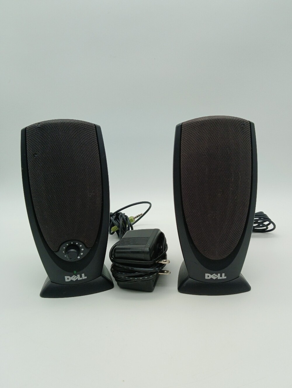 Dell Black Stereo USB Computer Speakers with Volume Control
